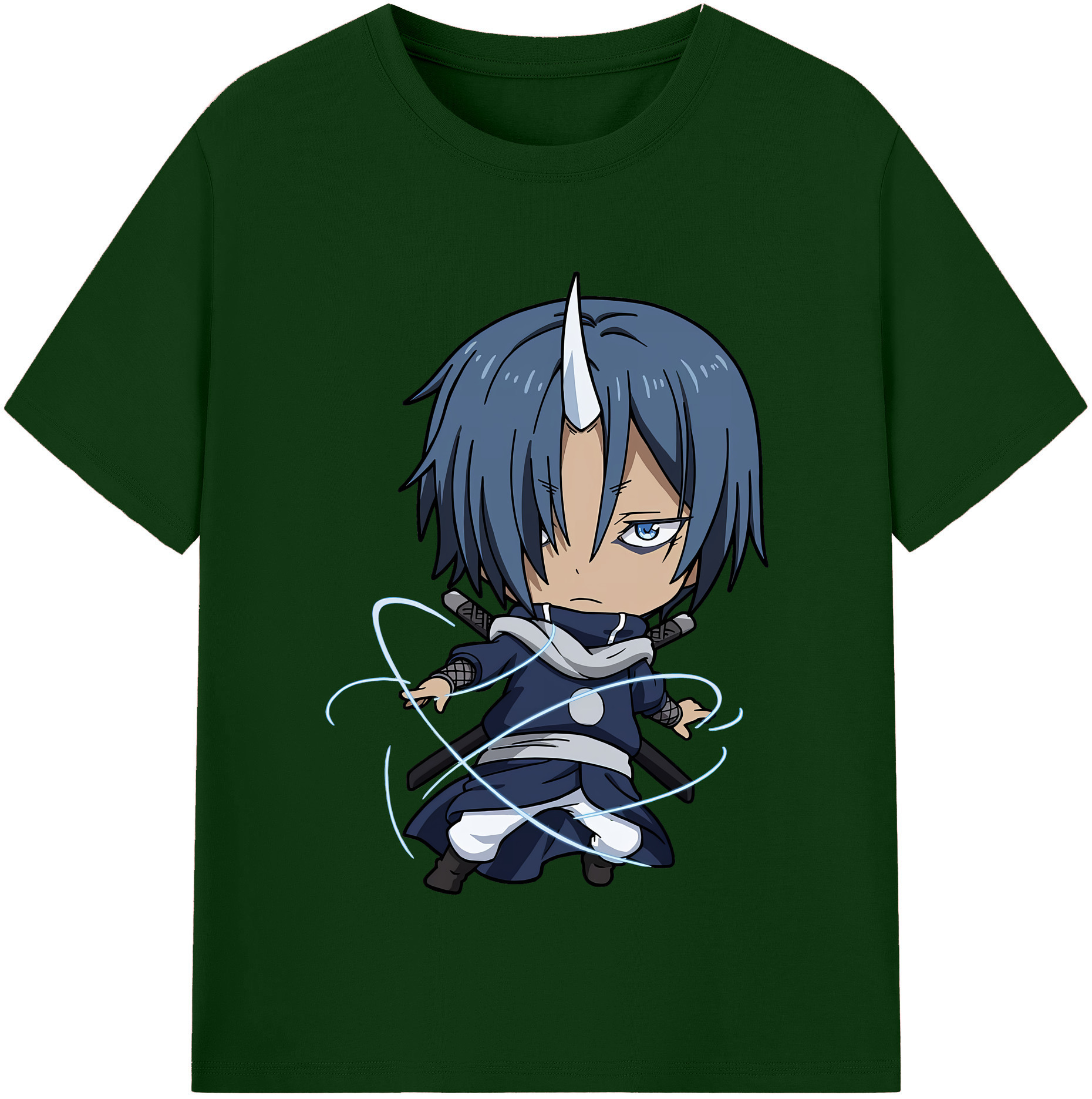 （画像用） 転スラ Regarding Reincarnated to Slime 綿100％半袖Tシャツ（フロントプリント）